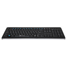 Клавиатура Оклик 870S черный USB беспроводная slim Multimedia