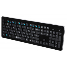 Клавиатура Оклик 870S черный USB беспроводная slim Multimedia