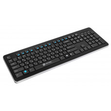 Клавиатура Оклик 870S черный USB беспроводная slim Multimedia