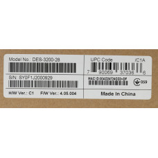 Коммутатор D-Link DES-3200-28/C1A 24x100Мбит/с 2xКомбо(1000BASE-T/SFP) 2SFP управляемый