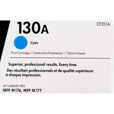 Картридж лазерный HP 130A CF351A голубой для HP M153/M176/M177