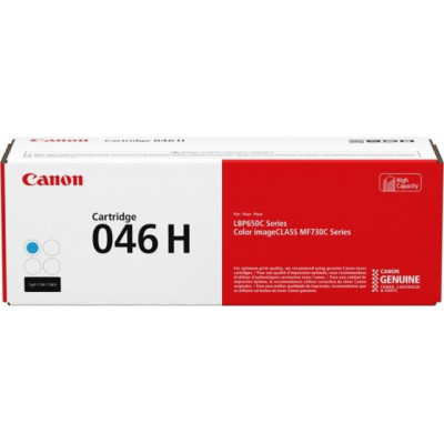 Картридж лазерный Canon 046 H C 1253C002 голубой (5000стр.) для Canon i-SENSYS LBP650/MF730