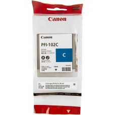 Картридж струйный Canon PFI-102C 0896B001 голубой (130мл) для Canon iPF510/605/610/650/655/750/760/765