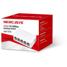 Коммутатор Mercusys MS105 (L2) 5x100Мбит/с неуправляемый