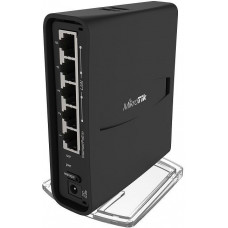 Роутер беспроводной MikroTik hAP ac2 (RBD52G-5HACD2HND-TC) AC1200 10/100/1000BASE-TX/4G ready черный