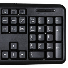 Клавиатура Оклик 180M черный USB