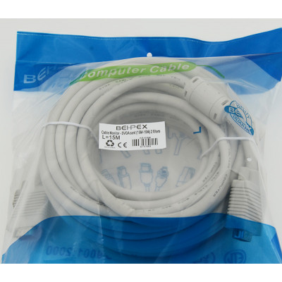 Кабель CABLE15 DB15 (m) DB15 (m) 15м феррит.кольца серый