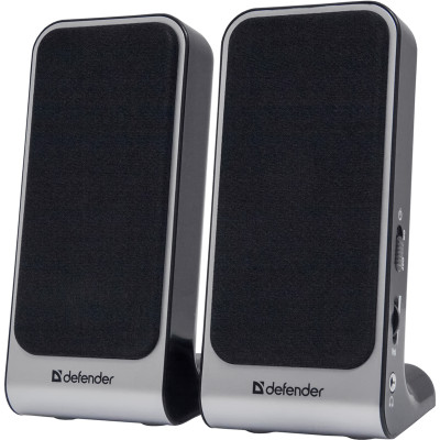 Колонки Defender SPK-225 2.0 черный 4Вт портативные