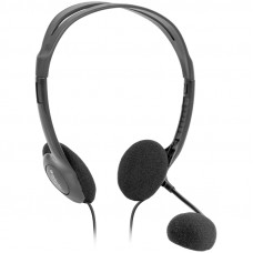 Наушники с микрофоном Defender Aura 102 черный 1.8м накладные оголовье (63102)