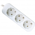 Сетевой удлинитель Defender E350 5м (3 розетки) белый (пакет ПЭ)
