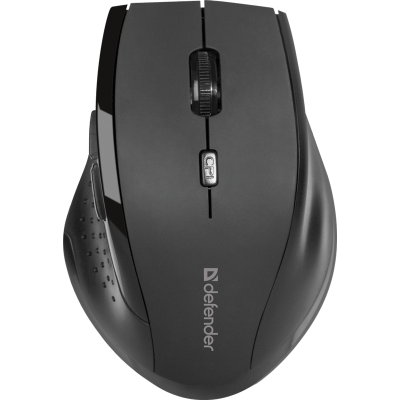 Мышь Defender Accura MM-365 черный оптическая 1600dpi беспров. USB 5but (52365)