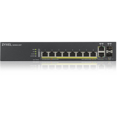 Коммутатор Zyxel GS1920-8HPV2-EU0101F (L2) 8x1Гбит/с 2xКомбо(1000BASE-T/SFP) 8PoE+ 130W управляемый