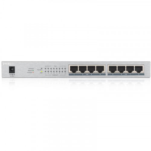 Коммутатор Zyxel GS1008HP-EU0101F 8x1Гбит/с 8PoE+ 60W неуправляемый