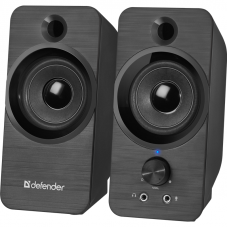 Колонки Defender SPK-190 2.0 черный 8Вт портативные