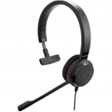 Наушники с микрофоном Jabra Evolve 30 II HS черный/красный 1м накладные оголовье (14401-20)
