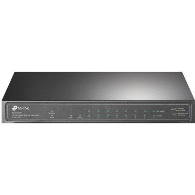 Коммутатор TP-Link TL-SG1210P (L2) 9x1Гбит/с 1SFP 8PoE+ 63W неуправляемый
