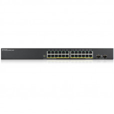 Коммутатор Zyxel GS190024HPV2-EU0101F (L2) 24x1Гбит/с 2SFP 24PoE+ 170W управляемый