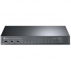 Коммутатор TP-Link TL-SL1311MP 8x100Мбит/с 2x1Гбит/с 1SFP 8PoE+ 124W неуправляемый