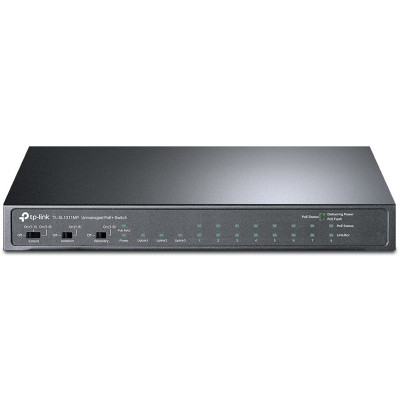 Коммутатор TP-Link TL-SL1311MP 8x100Мбит/с 2x1Гбит/с 1SFP 8PoE+ 124W неуправляемый