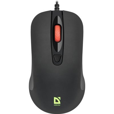 Мышь Defender Ultra Classic MB-280 черный оптическая 1600dpi USB 4but (52281)