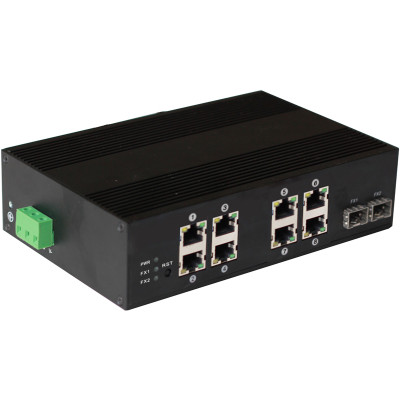 Коммутатор Osnovo SW-60802/IC 8x100Мбит/с 2SFP 8PoE 200W неуправляемый