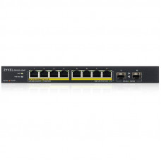 Коммутатор Zyxel GS1100-10HP-EU0102F 8x1Гбит/с 2SFP 8PoE+ 130W неуправляемый
