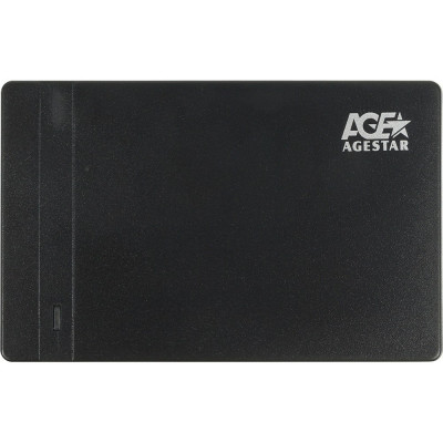 Внешний корпус для HDD AgeStar 3UB2P2 SATA III пластик черный 2.5"