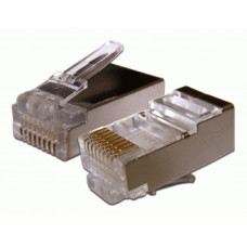 Коннектор Lanmaster (TWT-PL45/S-8P8C-6T) FTP кат.6 RJ45 прозрачный (упак.:100шт)