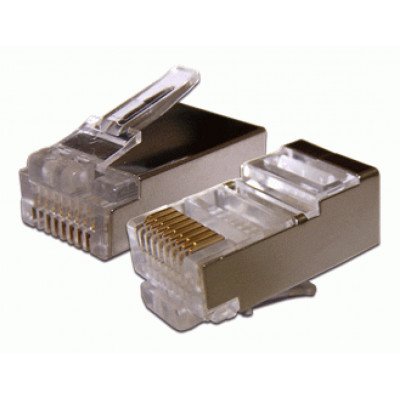 Коннектор Lanmaster (TWT-PL45/S-8P8C-6T) FTP кат.6 RJ45 прозрачный (упак.:100шт)