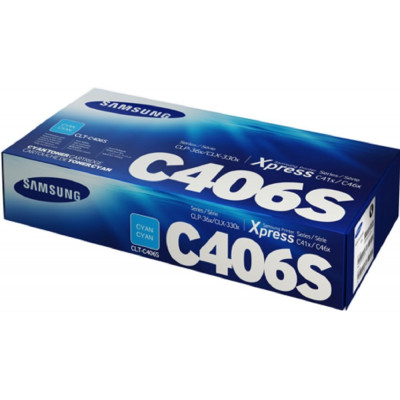 Картридж лазерный Samsung CLT-C406S ST986A голубой (1000стр.) для Samsung CLP-360/365/CLX-3300/3305 Картридж лазерный Samsung CLT-C406S ST986A голубой (1000стр.) для Samsung CLP-360/365/CLX-3300/3305