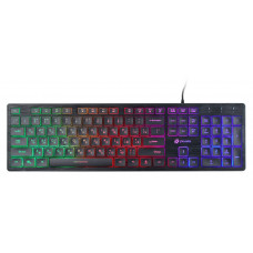 Клавиатура Оклик 550ML черный USB slim Multimedia LED (1061617)