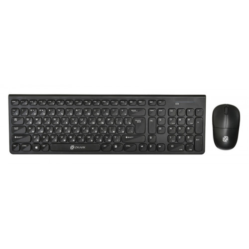 Клавиатура + мышь Оклик 220M клав:черный мышь:черный USB беспроводная slim Multimedia