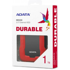 Жесткий диск A-Data USB3.0 1TB AHD330-1TU31-CRD HD330 DashDrive Durable 2.5" красный