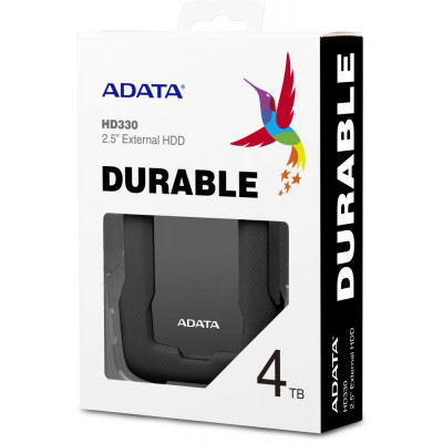 Жесткий диск A-Data USB3.0 4TB AHD330-4TU31-CBK HD330 DashDrive Durable 2.5" черный