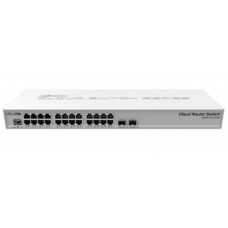 Коммутатор MikroTik CRS326-24G-2S+RM (L3) 24x1Гбит/с 2SFP+ управляемый