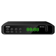 Ресивер DVB-T2 Сигнал Эфир HD-215 черный