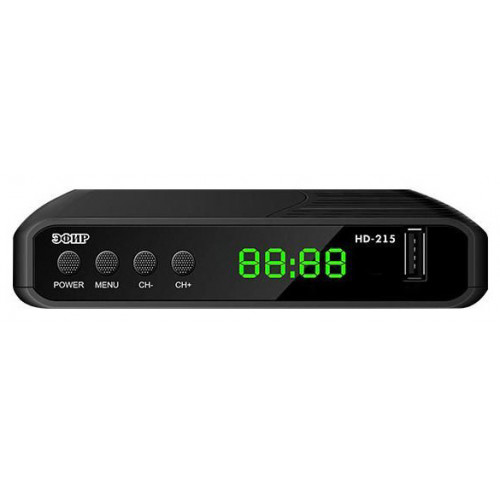 Ресивер DVB-T2 Сигнал Эфир HD-215 черный
