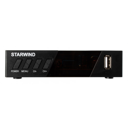 Ресивер DVB-T2 Starwind CT-140 черный