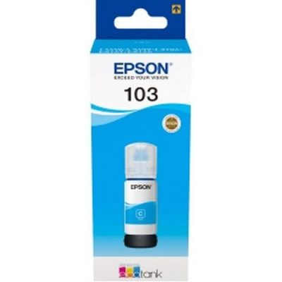 Картридж струйный Epson 103C C13T00S24A голубой (7500стр.) (65мл) для Epson L3100/3110/3150