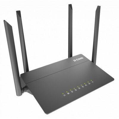 Роутер беспроводной D-Link DIR-822/RU (DIR-822/RU/E1A) AC1200 10/100BASE-TX черный