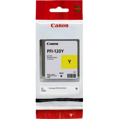 Картридж струйный Canon PFI-120Y 2888C001 желтый (130мл) для Canon imagePROGRAF TM-200/205