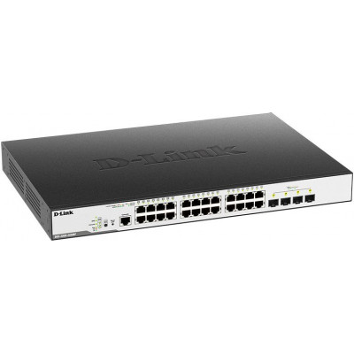 Коммутатор D-Link DGS-3000-28XMP DGS-3000-28XMP/B1A 24G 4SFP+ 24PoE+ 370W управляемый
