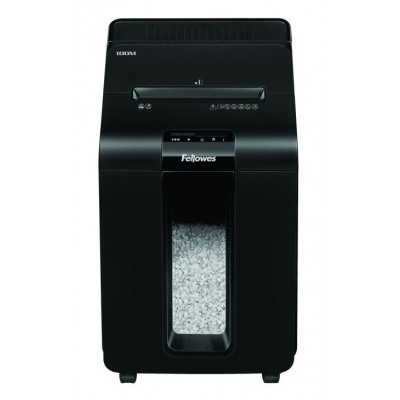 Шредер Fellowes AutoMax 100M с автоподачей (секр.P-4) фрагменты 100лист. 23лтр. скрепки скобы пл.карты