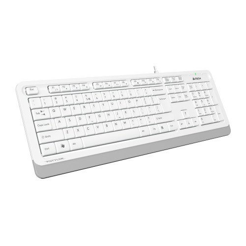Клавиатура A4Tech FK10 белый/серый USB (FK10 WHITE) кабель 1.5м