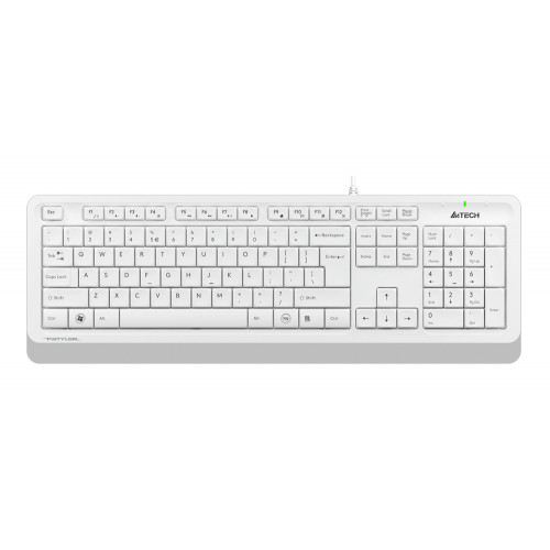 Клавиатура + мышь A4Tech Fstyler F1010 клав:белый/серый мышь:белый/серый USB Multimedia (F1010 WHITE)