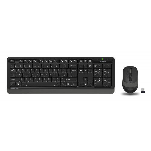 Клавиатура + мышь A4Tech Fstyler FG1010 клав:черный/серый мышь:черный/серый USB беспроводная Multimedia (FG1010 GREY)