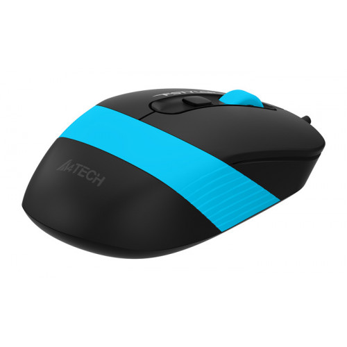 Мышь A4Tech Fstyler FM10 черный/синий оптическая 1600dpi USB 4but (FM10 BLUE)