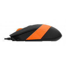 Мышь A4Tech Fstyler FM10 черный/оранжевый оптическая 1600dpi USB 4but (FM10 ORANGE)