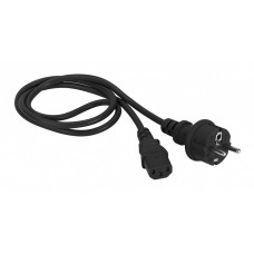 Кабель Lanmaster LAN-PP13/SH-1.8-BK IEC C13 Shuko угловой 1.8м черный (упак.:1шт)