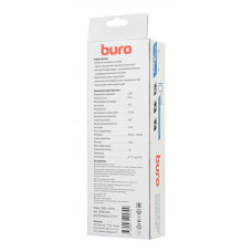Сетевой фильтр Buro 500SH-1.8-SW-W 1.8м (5 розеток) белый (коробка)